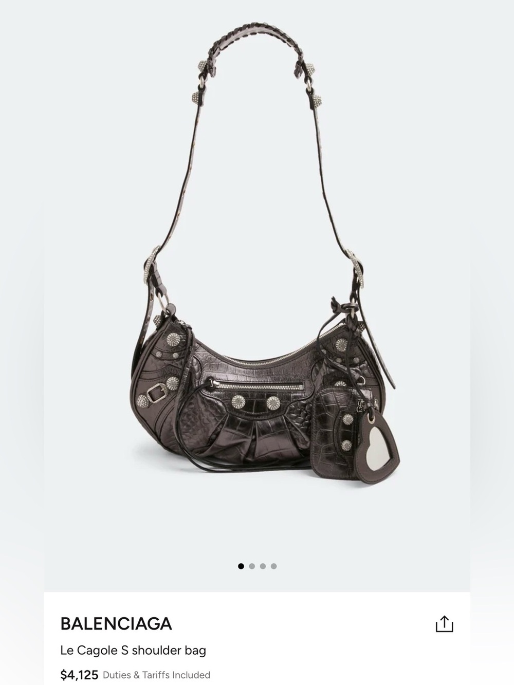 BALENCIAGA Le Cagole S shoulder bag